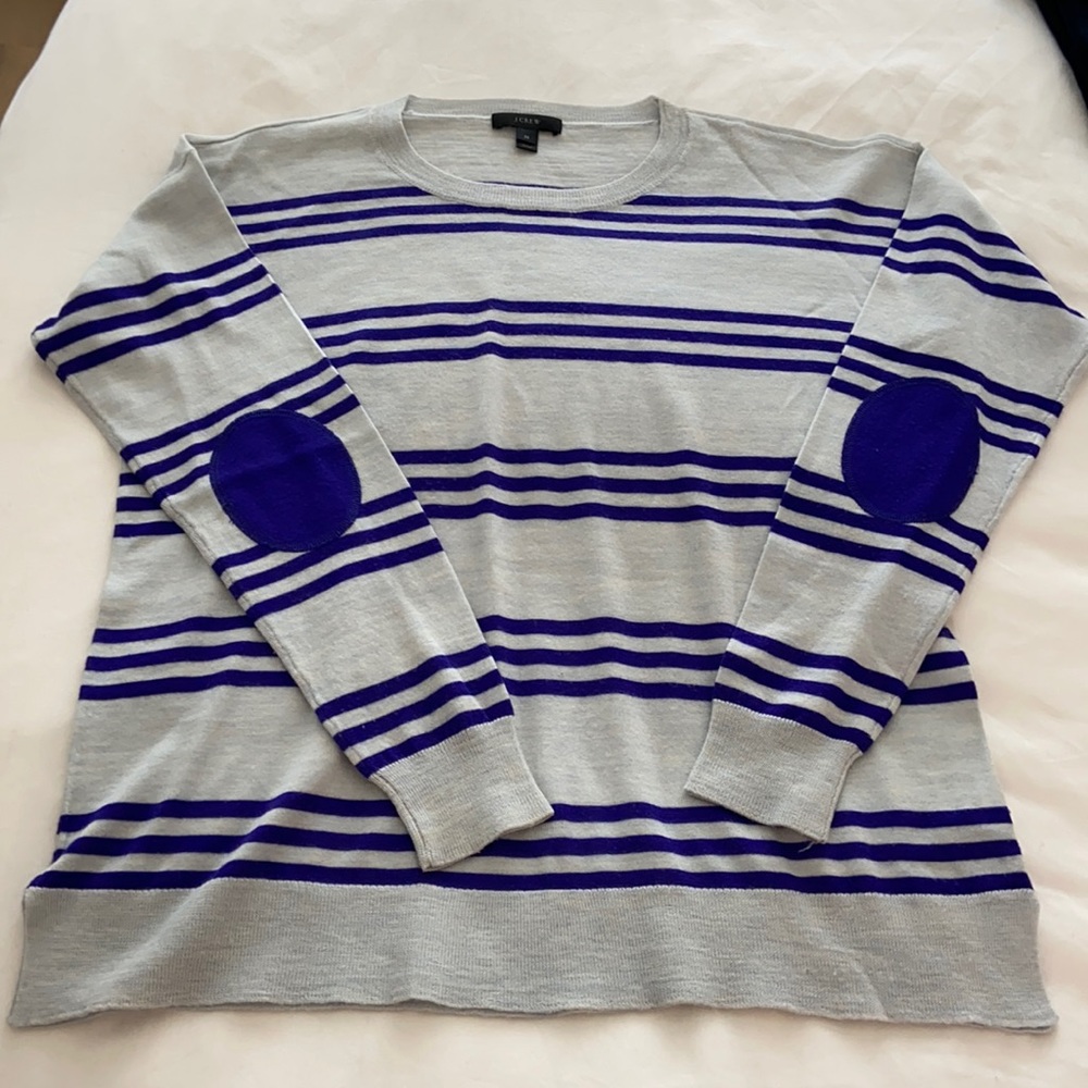 Stripped j crew sweater